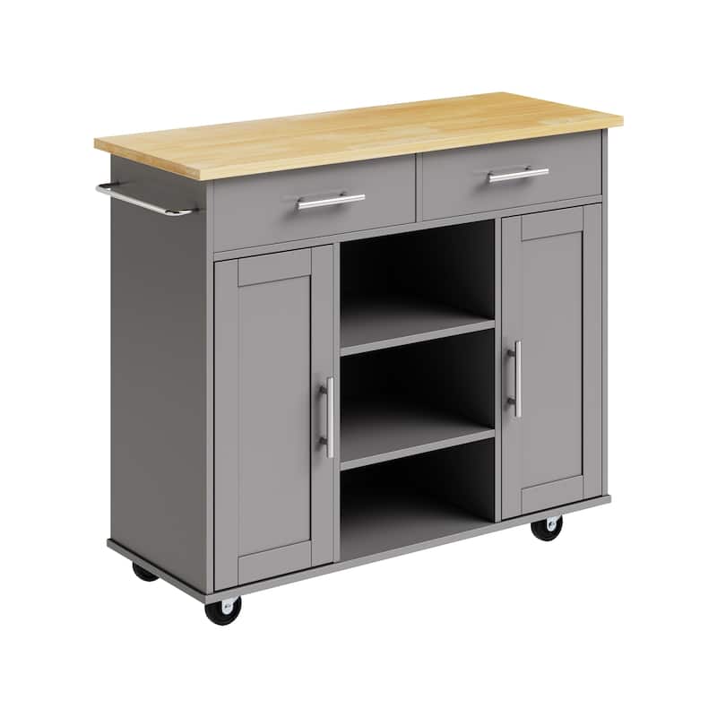 Futzca Storage Kitchen Island Cart - N/A