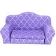 preview thumbnail 1 of 3, Sophia's - 18" Doll - Print Pull Out Sofa Double Bed - Purple
