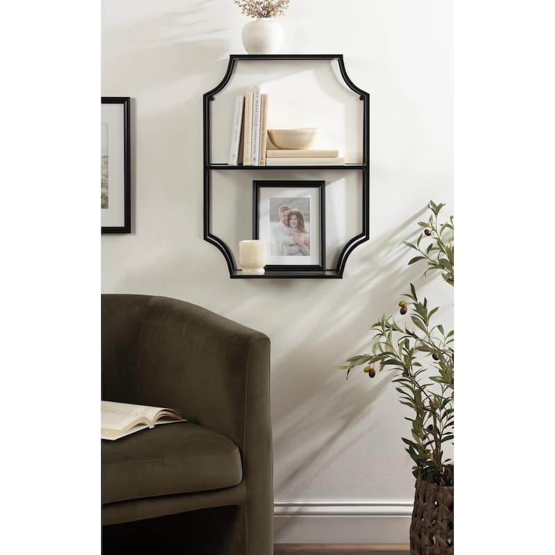 Kate and Laurel Ciel Metal Wall Shelf
