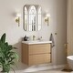 preview thumbnail 1 of 22, Sylphar 30 inch Bathroom Vanity with Sink, Floating Oak Cabinet with Stone Top