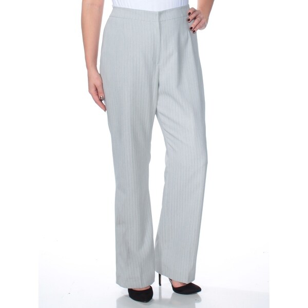 LE SUIT Gray Straight leg Pants Size 12. Opens flyout.
