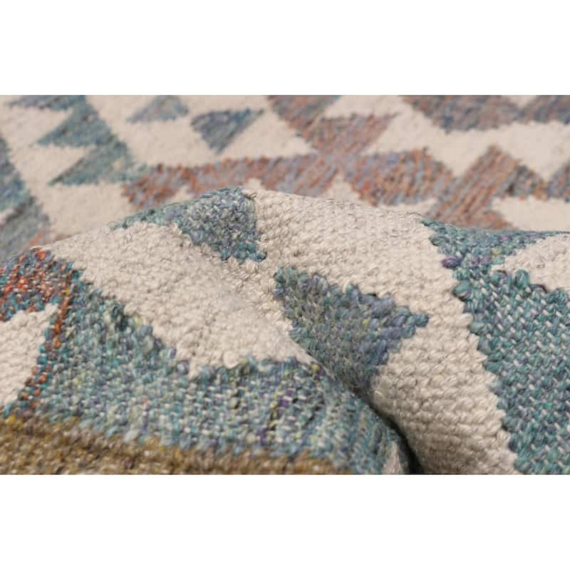 Ankara FW White Kilim 5'5" x 7'5" - 5'5 x 7'5