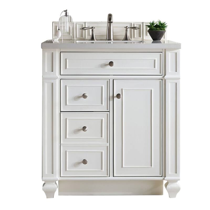 James Martin Vanities 157-V30-3WZ Bristol 30" Free Standing Single - Bright White