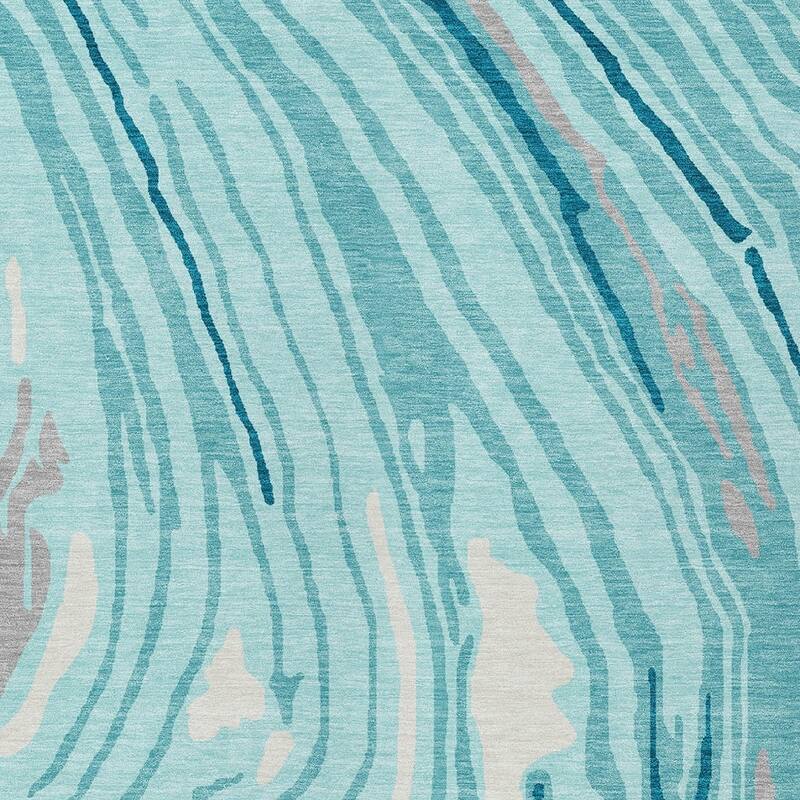 HomeRoots Abstract Transitional Rectangle Outdoor Rug