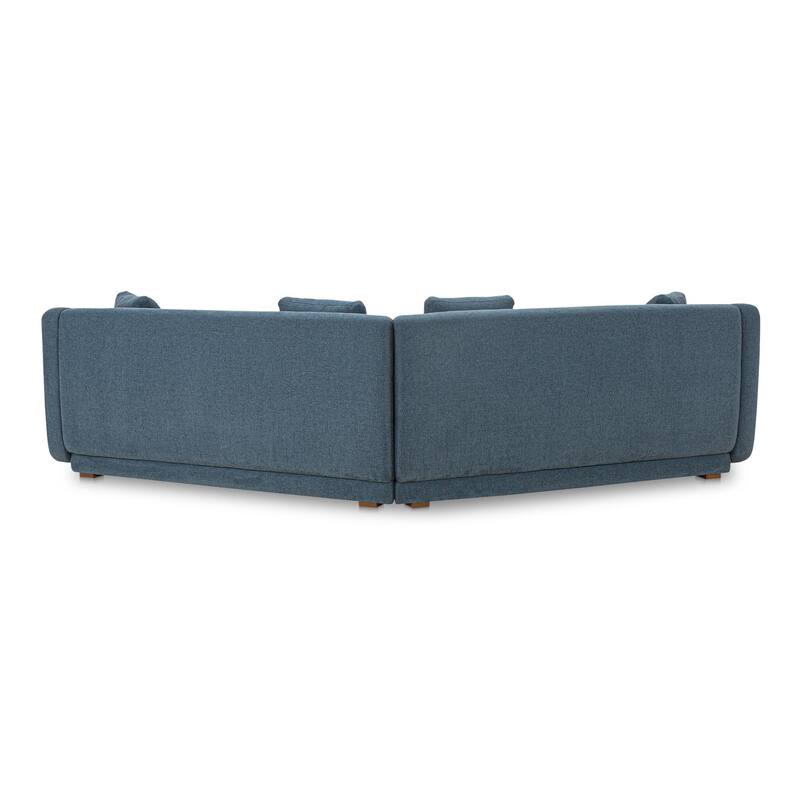NADAAL STUDIOS Solace, 2-Piece Modular Sectional, Angled Sides - 128"W x34.29"D x31.5"H
