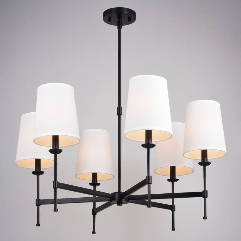 Vaxcel Lighting H0288 Camden 6 Light 30" Wide Chandelier