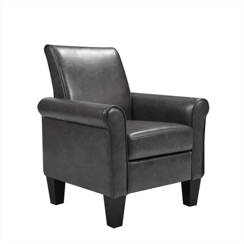 Accent Chairs, Comfy Sofa Chair, Armchair PU leather - Dark Grey