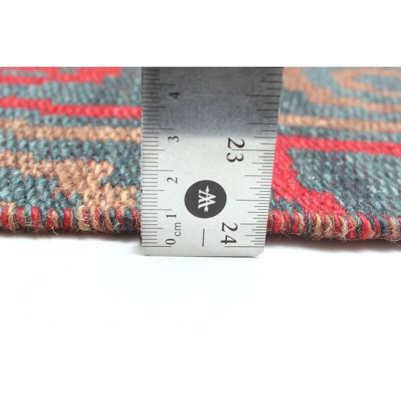 ECARPETGALLERY Flat-Weave Ankara FW Red Wool Kilim - 5'2 x 7'6