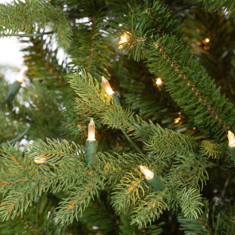 4ft Pre Lit Potted Natural Cut Blue Spruce with 100 Lights and 605 Branch Tips