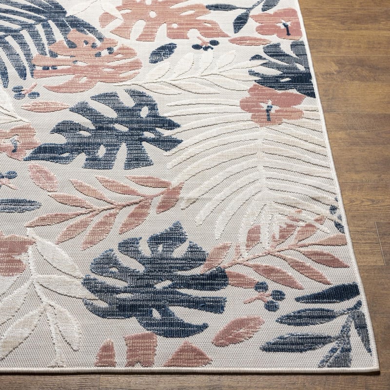 Livabliss Cabo Casual Palm Indoor/ Outdoor Area Rug