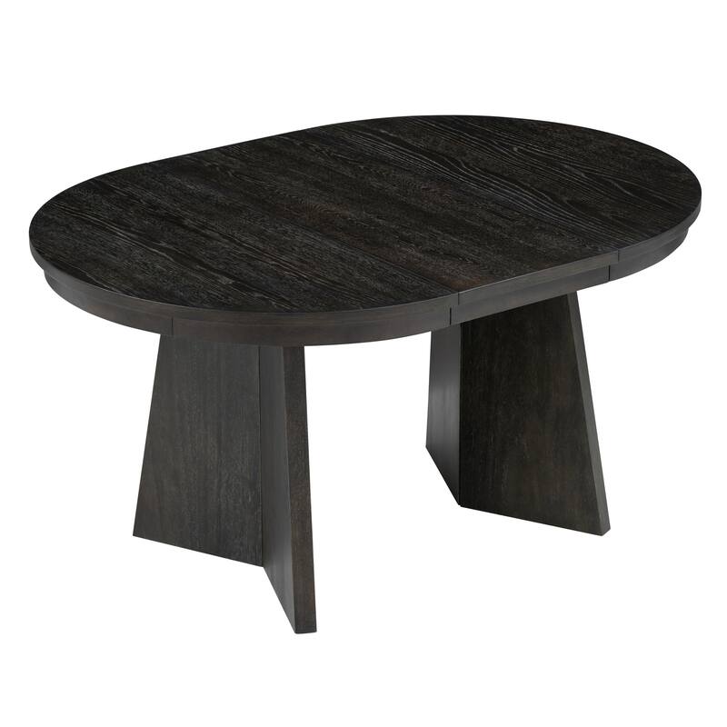 Extendable Dining Table with 16-inch Leaf