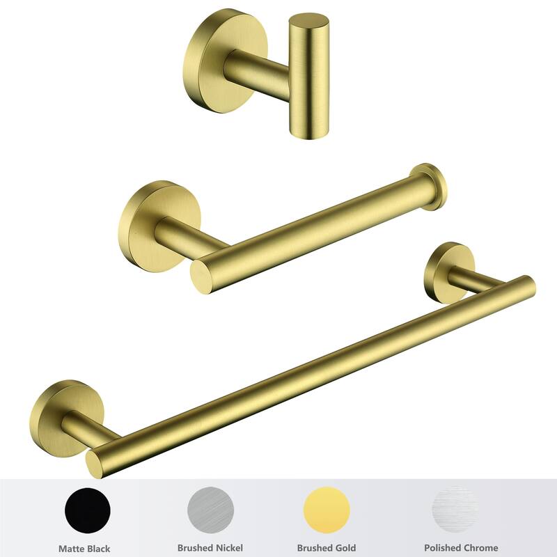 AITINKAN 3-Piece Bath Hardware Set Towel Holder Set in Stainless Steel