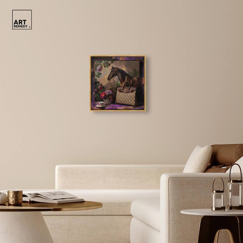 Fanciful Horse Portrait Canvas by Art Remedy