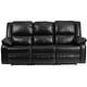 preview thumbnail 5 of 8, LeatherSoft Sofa with Two Built-In Recliners - 77"W x 35" - 64"D x 38"H