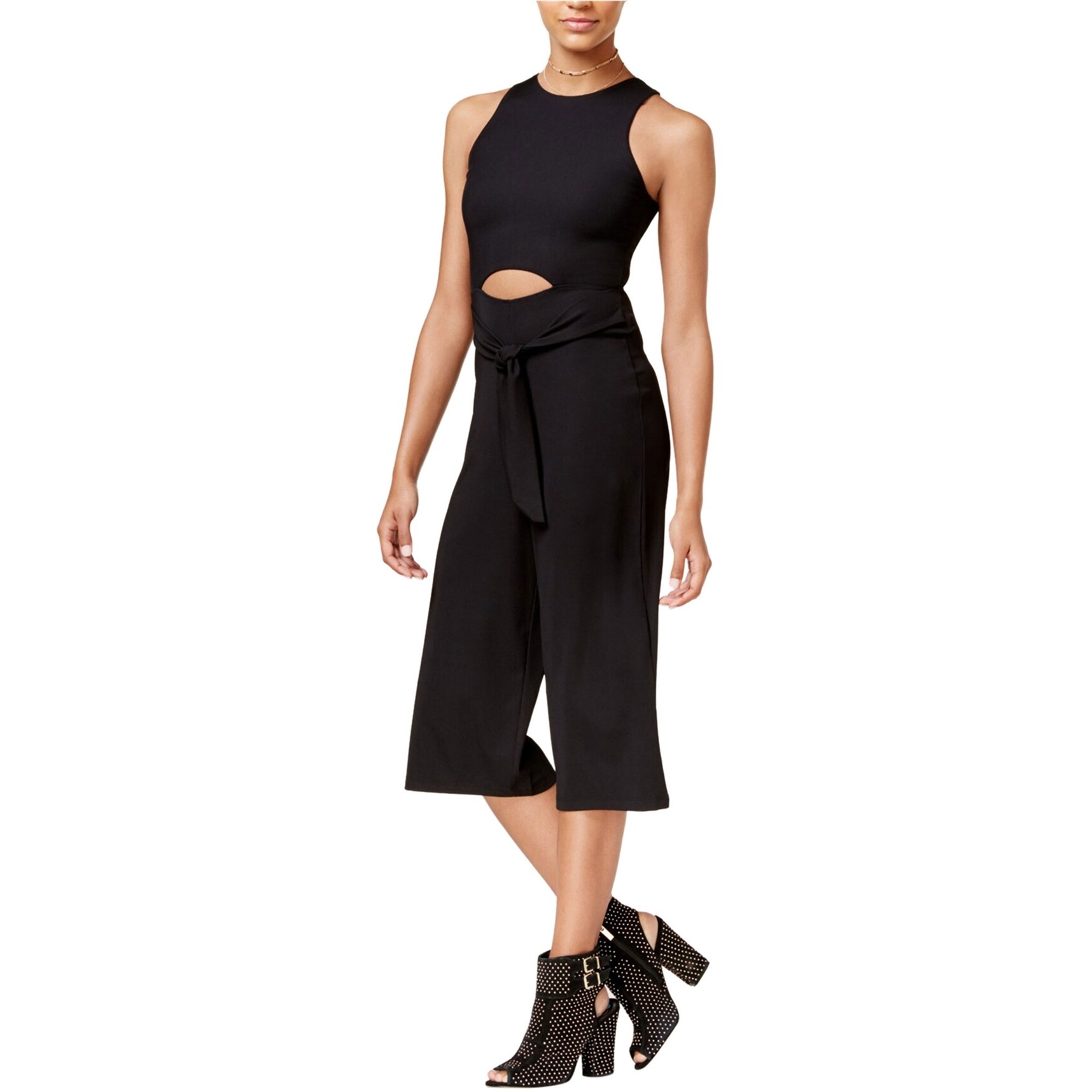 Black gaucho jumpsuit Clearance