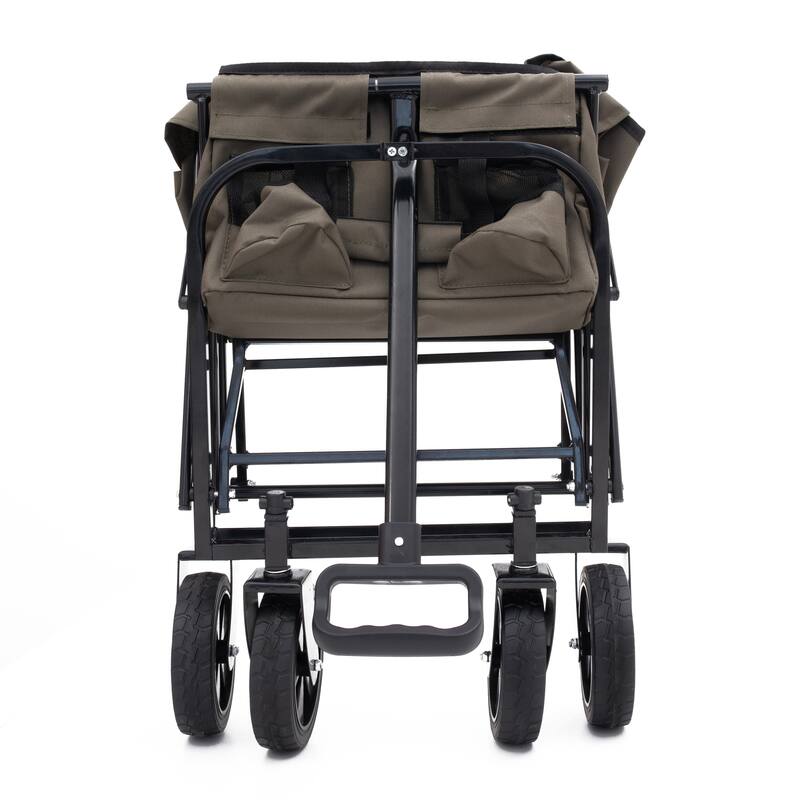 Multi-Use Foldable Wagon with 3 Liner Bags - Heavy Duty Utility Cart