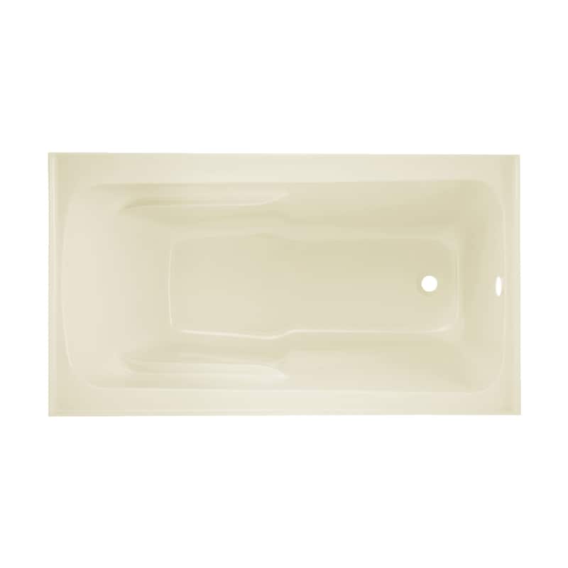 Lausanne 54" X 30" Right-Hand Drain Alcove Bathtub With Apron In Bisque - 30x54 Right