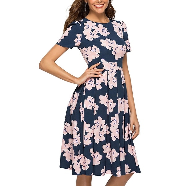 women's floral dresses with sleeves