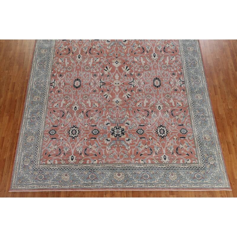 Floral Oriental Sultanabad Ziegler Turkish Wool Area Rug Hand-knotted - 9'9" x 13'0"