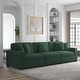preview thumbnail 34 of 132, Corduroy Couch Modular Sectional Sofa with Pillows 2 Piece - Hunter Green