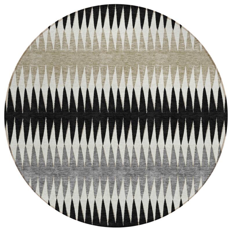 Machine Washable Indoor/ Outdoor Chantille Contemporary Rug