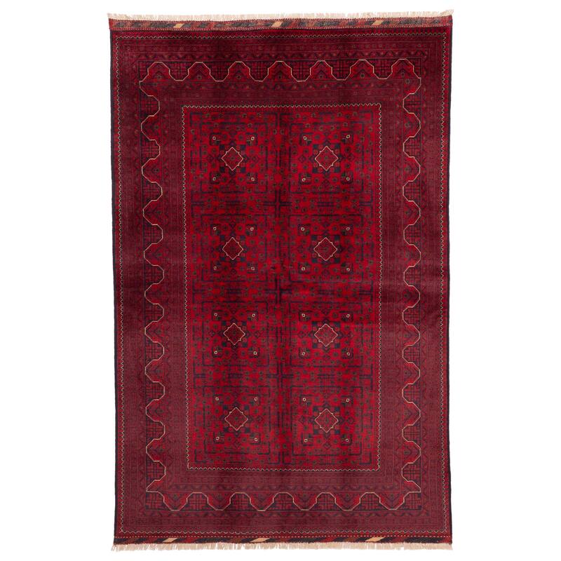 ECARPETGALLERY Hand-knotted Finest Khal Mohammadi Red Wool Rug - 5'3 x 8'2