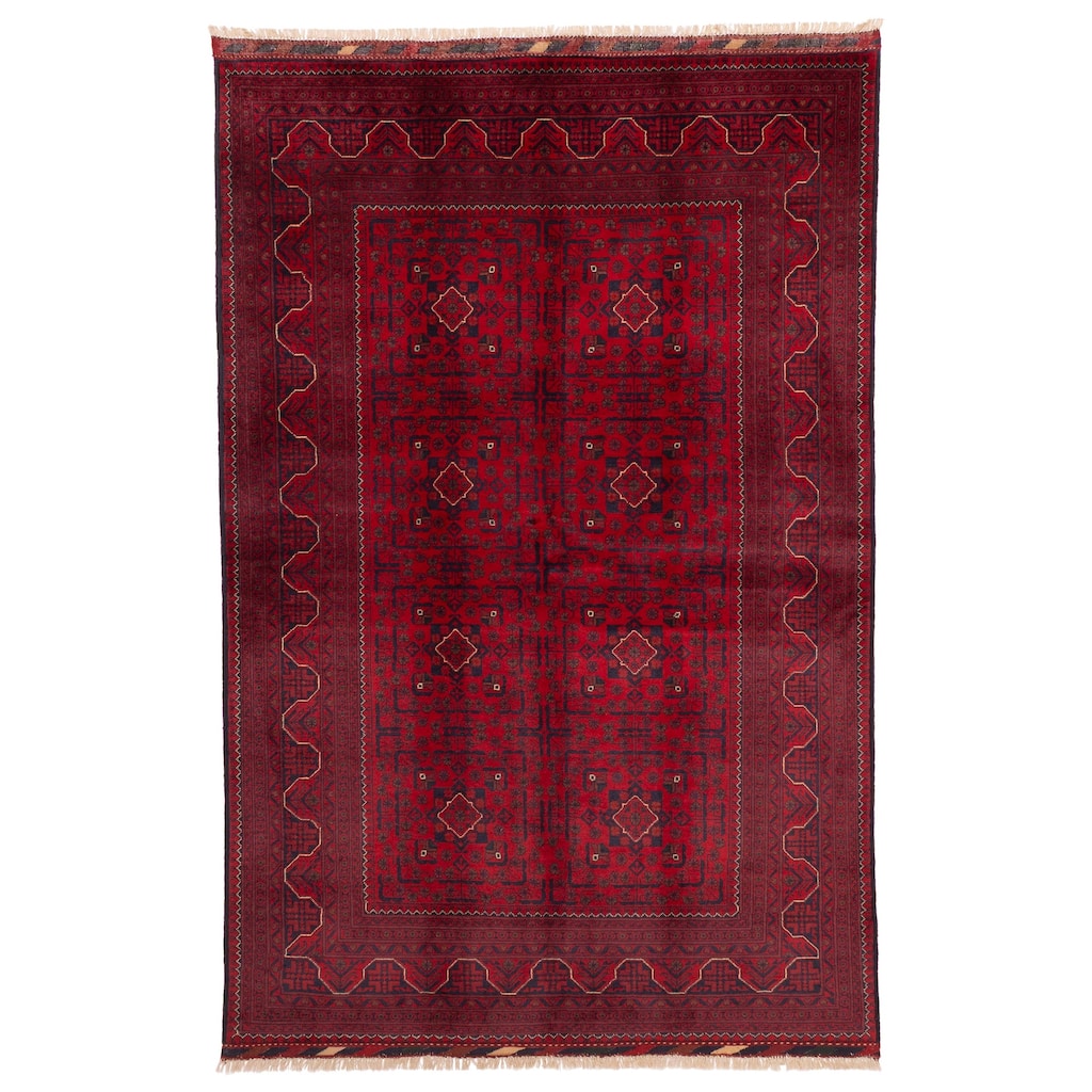 ECARPETGALLERY Hand-knotted Finest Khal Mohammadi Red Wool Rug - 5'3 x 8'2