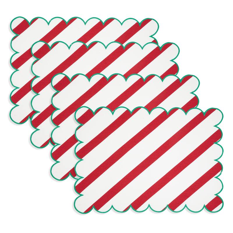 Eco Scallop Border Placemat (Set of 4) - 14"x20"