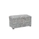 preview thumbnail 1 of 5, Angela Transitional Living Room Storage Trunk Bench Blue