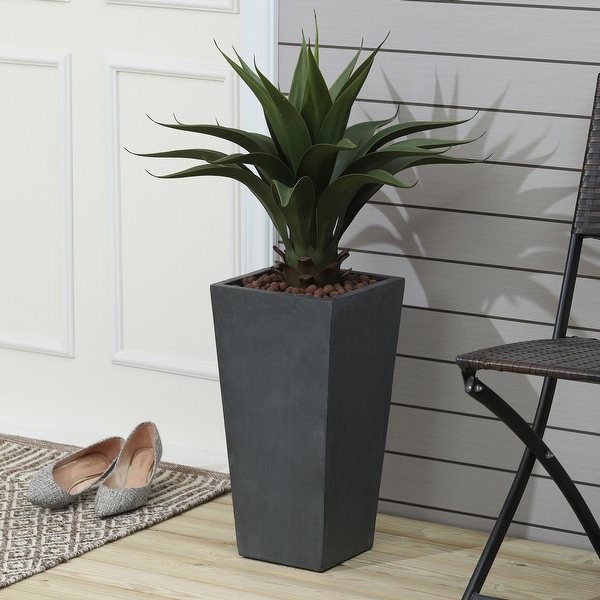 Tall Tapered Square Indoor & Outdoor MgO Planter - On Sale - Bed