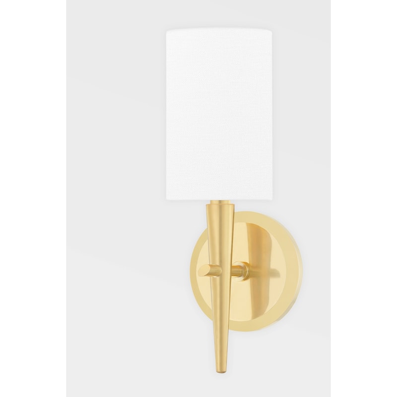 Kirkwood 1-Light Wall Sconce with White Shade