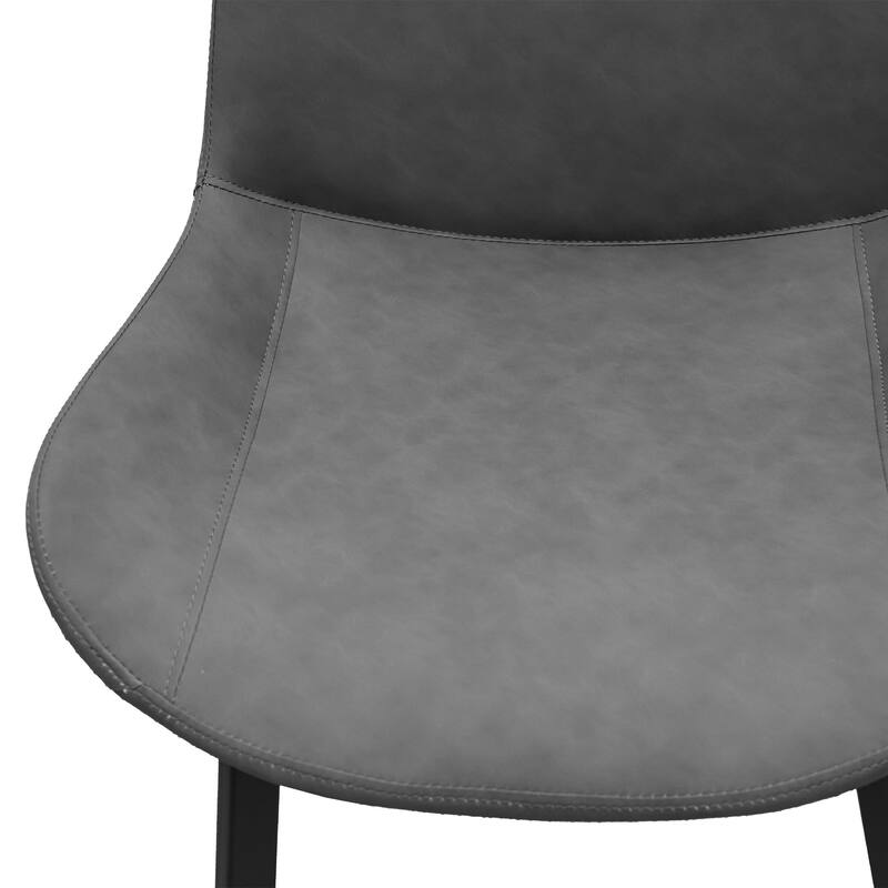 PU Leather Dining Chair with Metal Legs, Modern Upholstered Chair Set of 4 for Kitchen, Restaurant, Living, Meeting Room