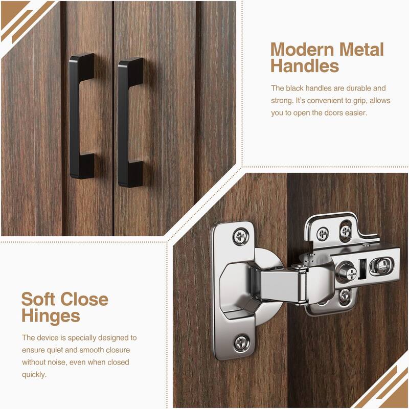 Anmytek 24'' Floating Bathroom Vanity Sink Combo Wall Mounted Cabinet with Soft Close Door