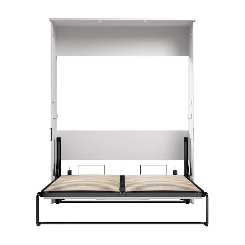 Bestar Lumina 68W Queen Murphy Bed with Desk for Guest Room
