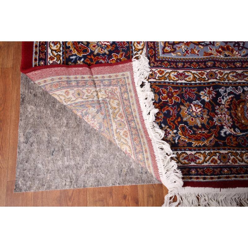 Traditional Red Kashan Turkish Rug Medallion Machine-Made Carpet - 9'8" x 12'6"