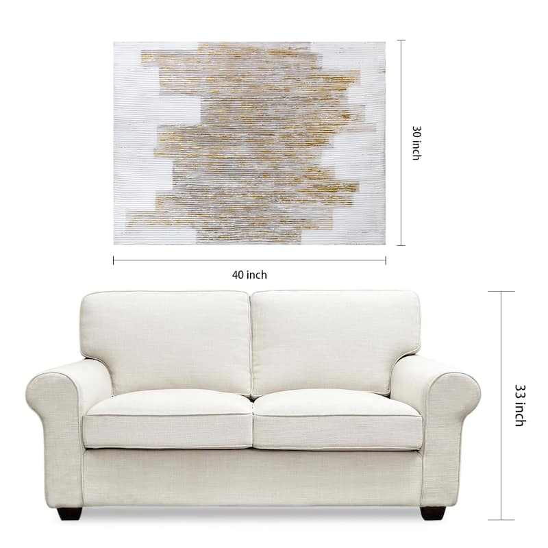 The City Textured Metallic Hand Painted Wall Art by Martin Edwards