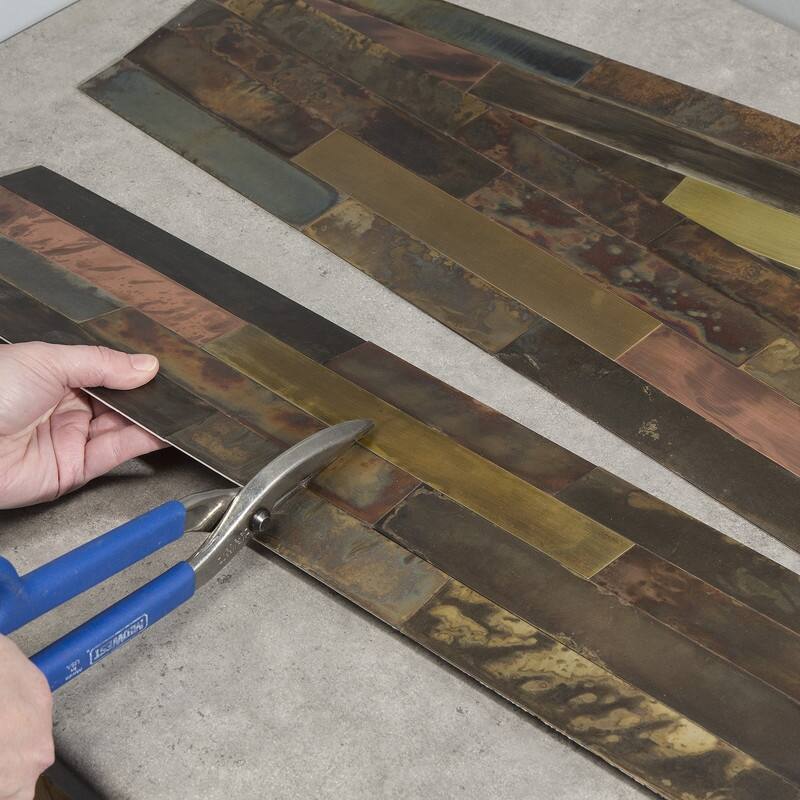 Aspect Metal Bronze Relic Distressed Peel & Stick Panel