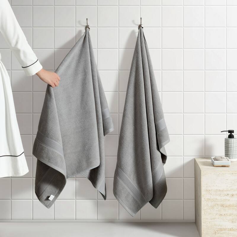 SÖMN 2-Piece Supima Cotton Anti-Microbial Bath Towel Set