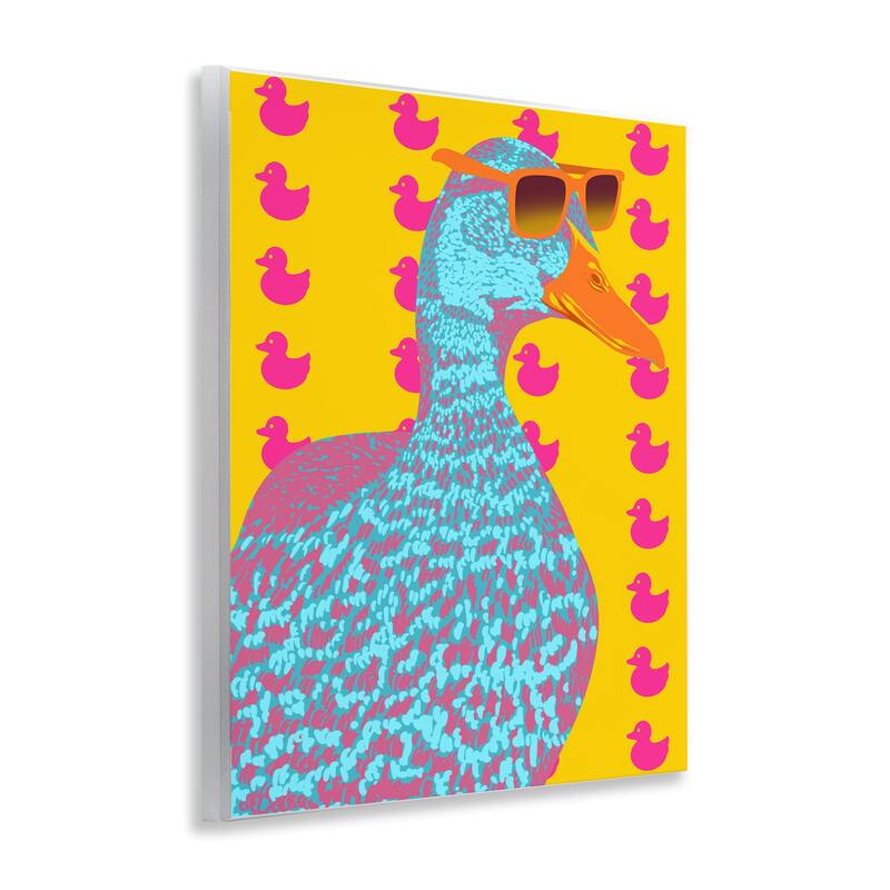 Stupell Quirky Vibrant Goose Wall Plaque Art Design By Marcus Prime