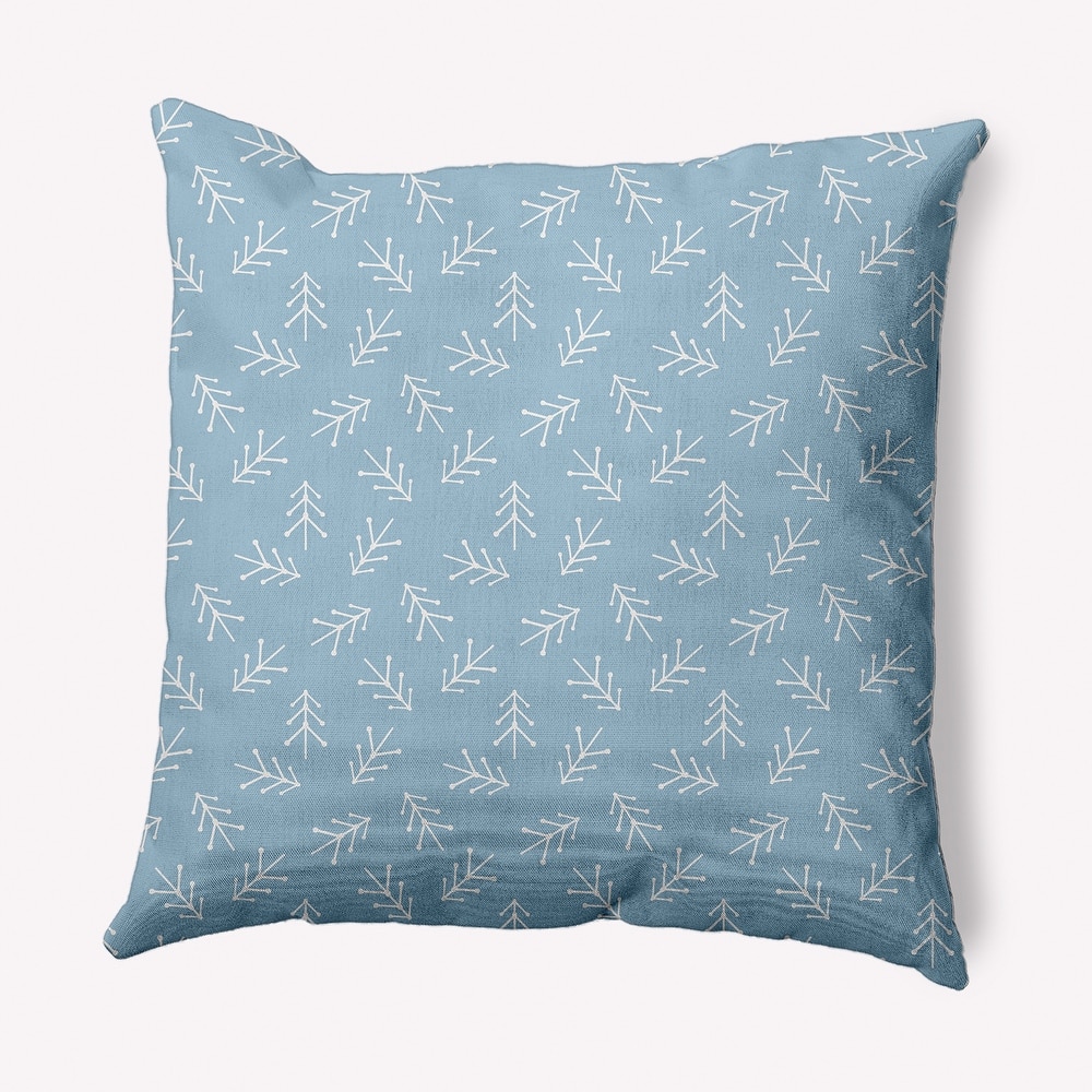 Scattered Trees Winter Soft Spun Polyester Decorative Throw Pillow