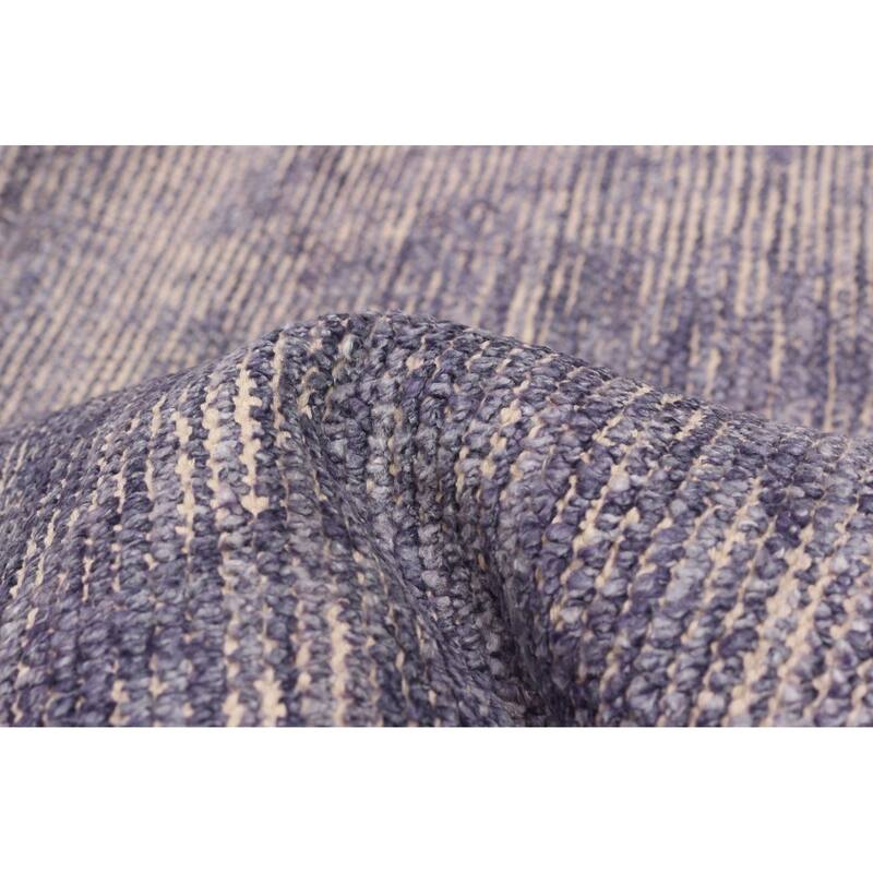 ECARPETGALLERY Hand-knotted Loreto Purple Silk Rug - 9'6 x 14'8