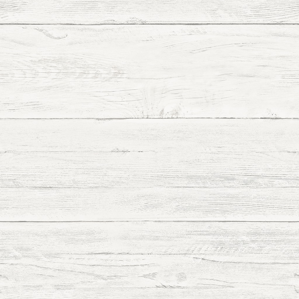 Wood Paneling Perlmutter Jared Off-White Shiplap 33' L X 20.5 W Peel and Stick Wallpaper Roll