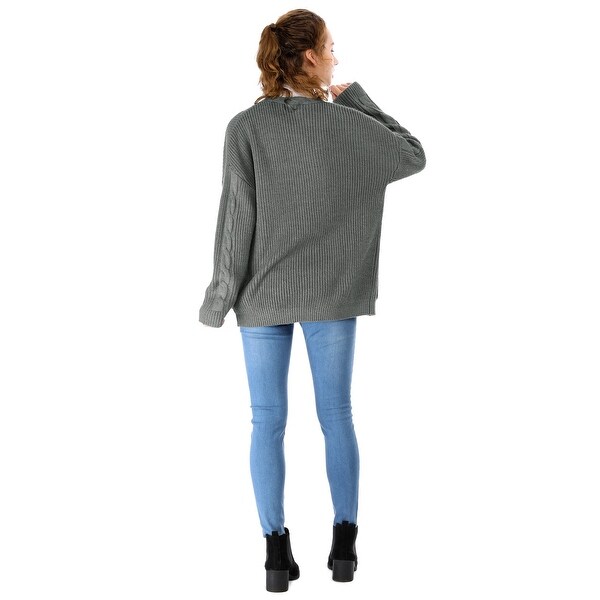dark grey women's sweater
