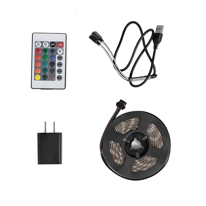 6-Drawer Double Dresser with LED Lights Chest of Drawers