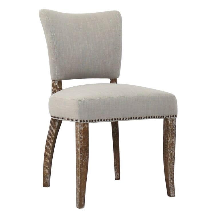 Pebble Upholstered Oak Dining Chair (Set of 2)