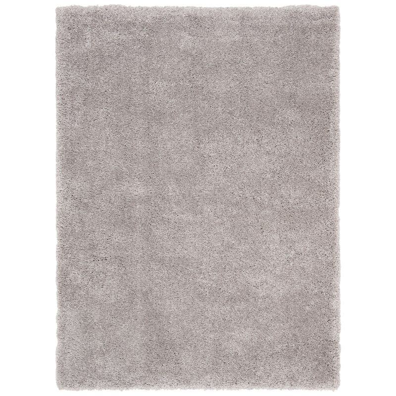 SAFAVIEH Royal Shag Soffia 2-inch Thick Rug - 4'  x  6' - Smokey Grey - Rectangle