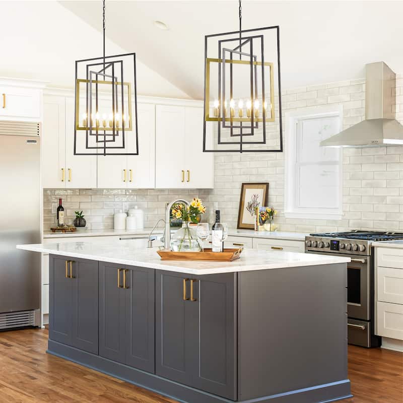 7-Light Pendant Light, 23Inch Farmhouse Chandelier Fixture with UL