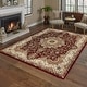 preview thumbnail 1 of 2, Gertmenian Majestic Silas RedTraditional Boarder Medallion Area Rug