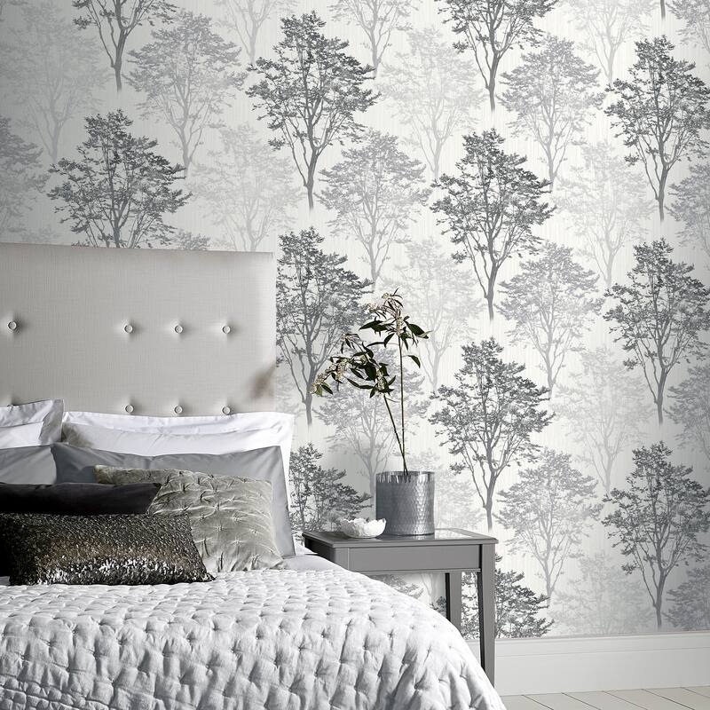 Arthouse Edwin Grey Wildwood Wallpaper