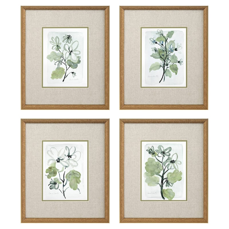 Dream Blossom S/4 Framed Art Under Glass - 17 X 15 X 1
